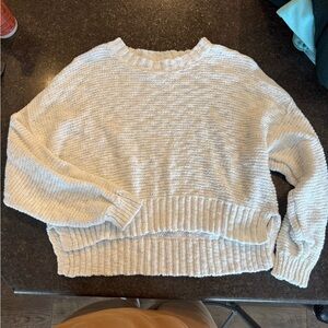American Eagle Outfitters Cream Crew Neck Sweater